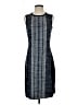 Etcetera Tweed Blue Casual Dress Size 2 - photo 1
