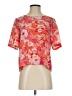 Traffic People 100% Polyester Orange Short Sleeve Blouse Size S - photo 1
