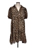 Shein Animal Print Brown Casual Dress Size 12 - photo 1