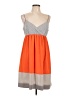Gianni Bini Color Block Orange Casual Dress Size L - photo 1