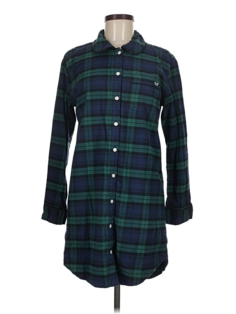 Pre-owned Vineyard Vines Long Sleeve Button Down Shirt In Green