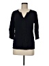 Tribella 100% Rayon Black 3/4 Sleeve Blouse Size M - photo 1