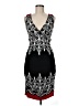 Nicole Miller Studio Graphic Black Cocktail Dress Size M - photo 1