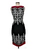 Nicole Miller Studio Graphic Black Cocktail Dress Size M - photo 2