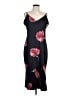 Adelyn Rae Floral Black Cocktail Dress Size L (petite) - photo 1