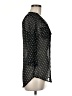 Assorted Brands 100% Polyester Polka Dots Black 3/4 Sleeve Blouse Size M - photo 4