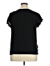 Ann Taylor LOFT 100% Polyester Black Short Sleeve Top Size XL - photo 2