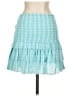 Saylor 100% Cotton Blue Teal Casual Skirt Size S - photo 2