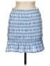 Storia 100% Polyester Checkered-gingham Blue Casual Skirt Size M - photo 1