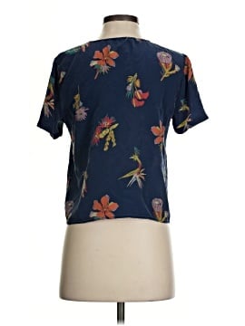 Madewell Silk Novel Tie-Front Top in Bird of Paradise (view 2)