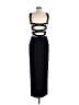 Betsy & Adam Stripes Black Cocktail Dress Size 7 - 8 - photo 2