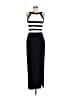 Betsy & Adam Stripes Black Cocktail Dress Size 7 - 8 - photo 1