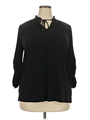 Always Indigo 3/4 Sleeve Blouse (view 1)