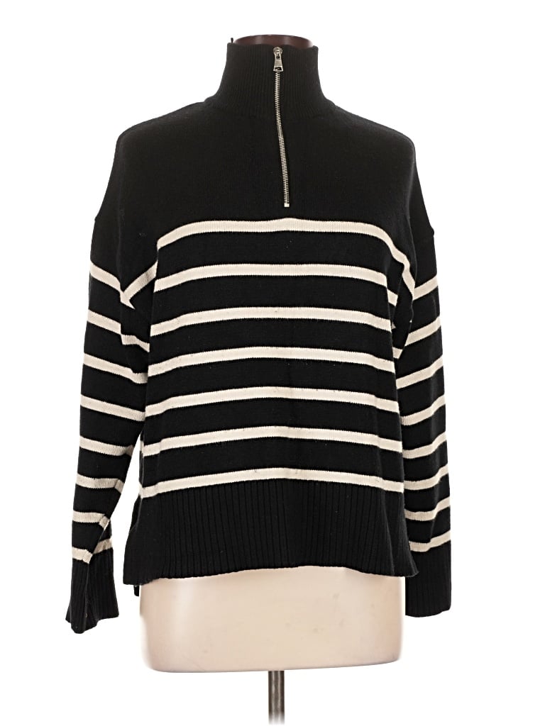 Pre-owned Zara Turtleneck Sweater In Black