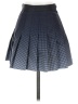 American Apparel 100% Polyester Checkered-gingham Blue Casual Skirt Size XS - photo 1