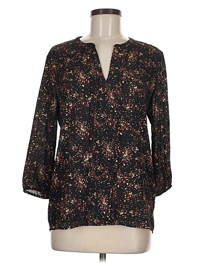Pre-owned 41hawthorn 3/4 Sleeve Blouse In Black