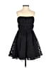 Unbranded 100% Nylon Hearts Black Cocktail Dress Size 4 - photo 1