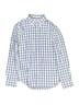Crewcuts Checkered-gingham Blue Long Sleeve Button-Down Shirt Size 12 - photo 1