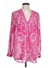 Yoana Baraschi 100% Polyester Pink Long Sleeve Blouse Size L - photo 1