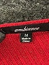 Ambiance Red Long Sleeve Top Size M - photo 7