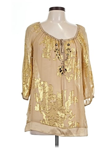 Hale Bob 3/4 Sleeve Silk Top (view 1)