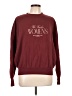 TAN + LINES 100% Cotton Burgundy Sweatshirt Size XS - photo 1