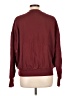TAN + LINES 100% Cotton Burgundy Sweatshirt Size XS - photo 2