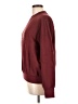 TAN + LINES 100% Cotton Burgundy Sweatshirt Size XS - photo 5
