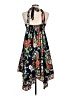 Eliza J 100% Polyester Tropical Black Casual Dress Size 12 - photo 2