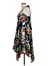Eliza J 100% Polyester Tropical Black Casual Dress Size 12 - photo 5