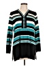 misook 100% Acrylic Teal Long Sleeve Henley Size L - photo 1
