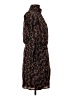 Aqua Paisley Brown Casual Dress Size S - photo 4