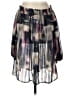 Ariella Purple Gray Long Sleeve Blouse Size L - photo 2
