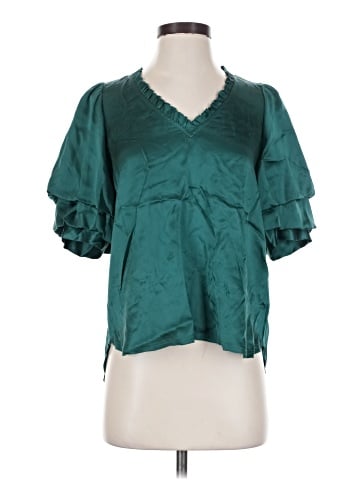 Go By Go Silk Short Sleeve Silk Top (view 1)