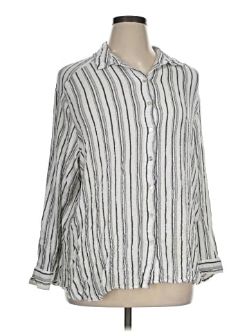 Jane and Delancey 3/4 Sleeve Button-Down Shirt (view 1)