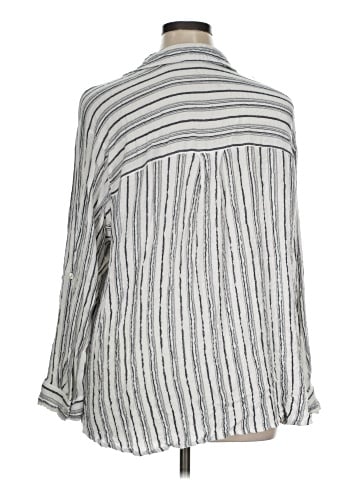 Jane and Delancey 3/4 Sleeve Button-Down Shirt (view 2)