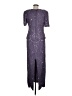 Scala 100% Polyester Solid Purple Cocktail Dress Size M - photo 2