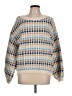 Blu Pepper Checkered-gingham Tan Pullover Sweater Size L - photo 1