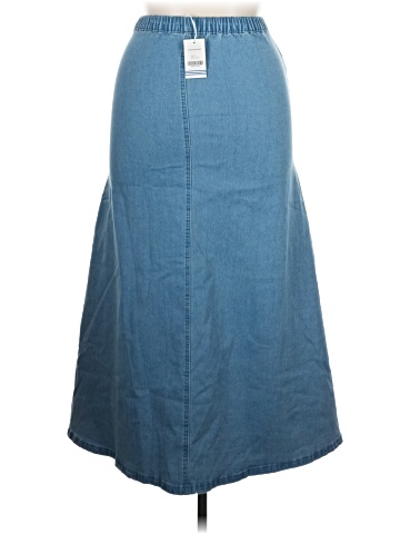 Indigo Denim Skirt (view 2)