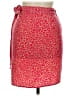 JOA 100% Polyester Animal Print Red Casual Skirt Size M - photo 2
