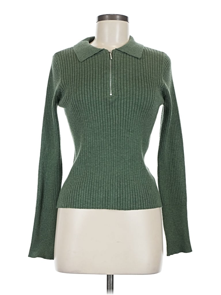 Pre-owned Z Supply Pullover Sweater In Green