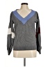 Parker Color Block Gray Pullover Sweater Size M - photo 1