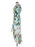 Express 100% Polyester Tropical Teal Casual Dress Size XS - photo 5