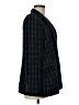 Ann Taylor Plaid Houndstooth Checkered-gingham Black Long Sleeve Top Size 6 - photo 4