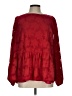 Belle Isle by Torrid 100% Polyester Red Long Sleeve Blouse Size Lg (0) - photo 1