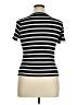 Cyrus Stripes Black Short Sleeve Turtleneck Size XL - photo 2