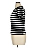 Cyrus Stripes Black Short Sleeve Turtleneck Size XL - photo 5