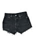 Levi's 100% Cotton Hearts Black Denim Shorts Size 28 waist - photo 1