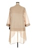 Le Bos 100% Polyester Tan Cardigan Size 22 - photo 2