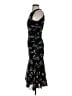 FUZZI Floral Black Cocktail Dress Size S - photo 5